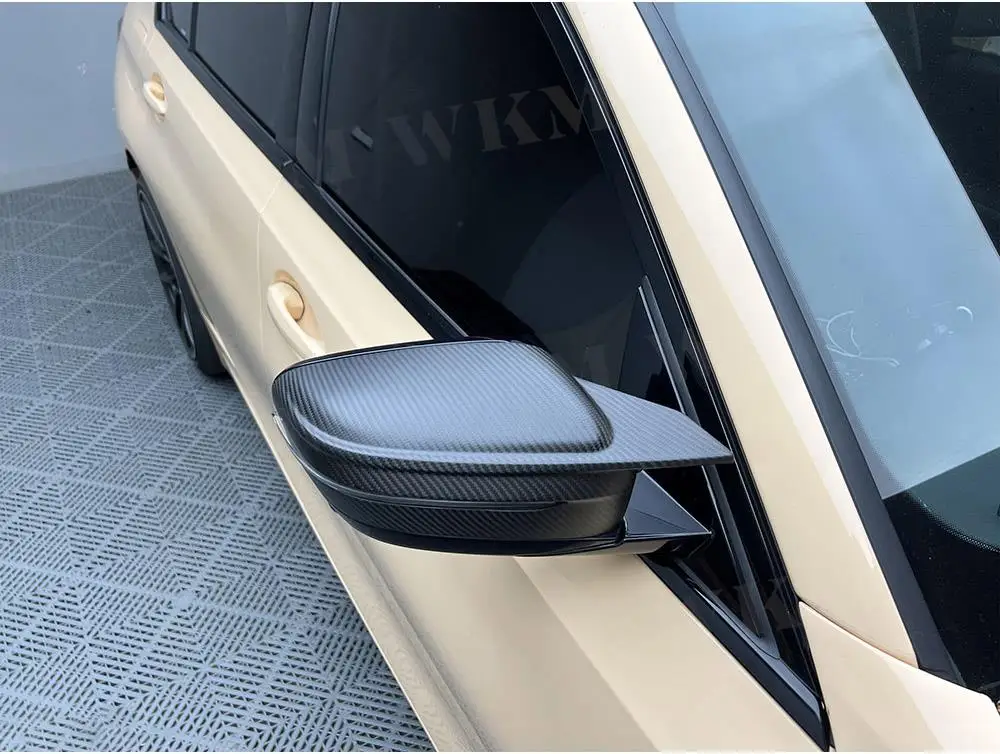 Dry Carbon Forged Matte Material Rear View Mirror Cover Caps Trim for BMW 2 3 4 Series G42 G20 G22 G23 G26 2020+ Car Styling