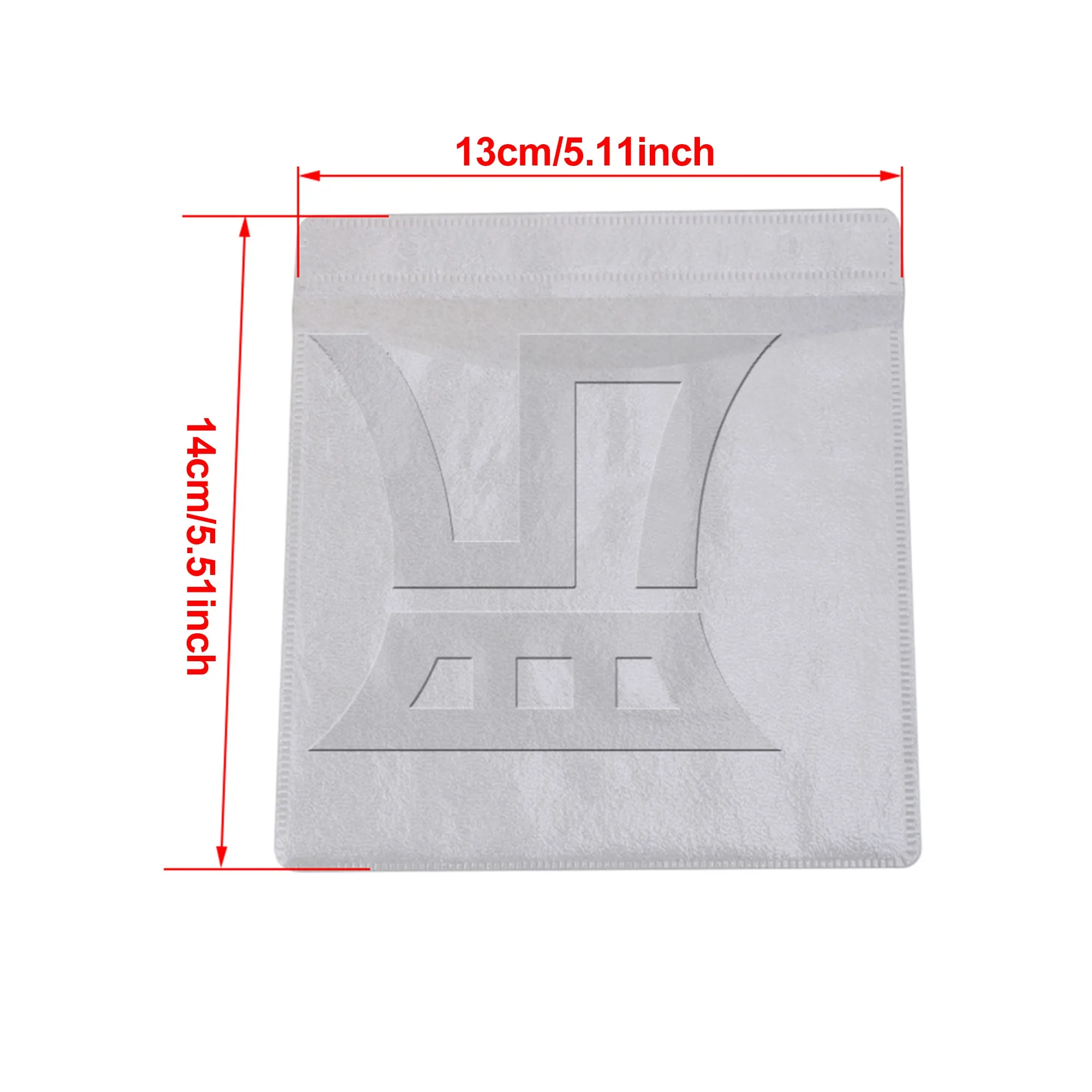 1000 Pcs White Plastic Double-sided CD DVD Sleeves with Window & Flap