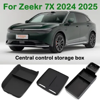 Center Console Organizer Tray Armrest Storage Box for Zeekr 7x 2024 2025, ABS For Tidy Collection of Glasses, Other Items 1