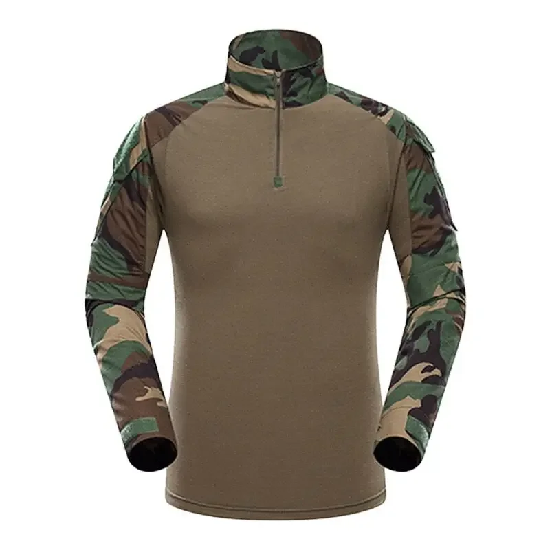 Tactical Hiking Shirt Hunting Uniform Treming Clothing Tatico Tops Climbing Multicam Camouflage Camping Fishing Clothes Mens sport t shirt long sleeve t shirt