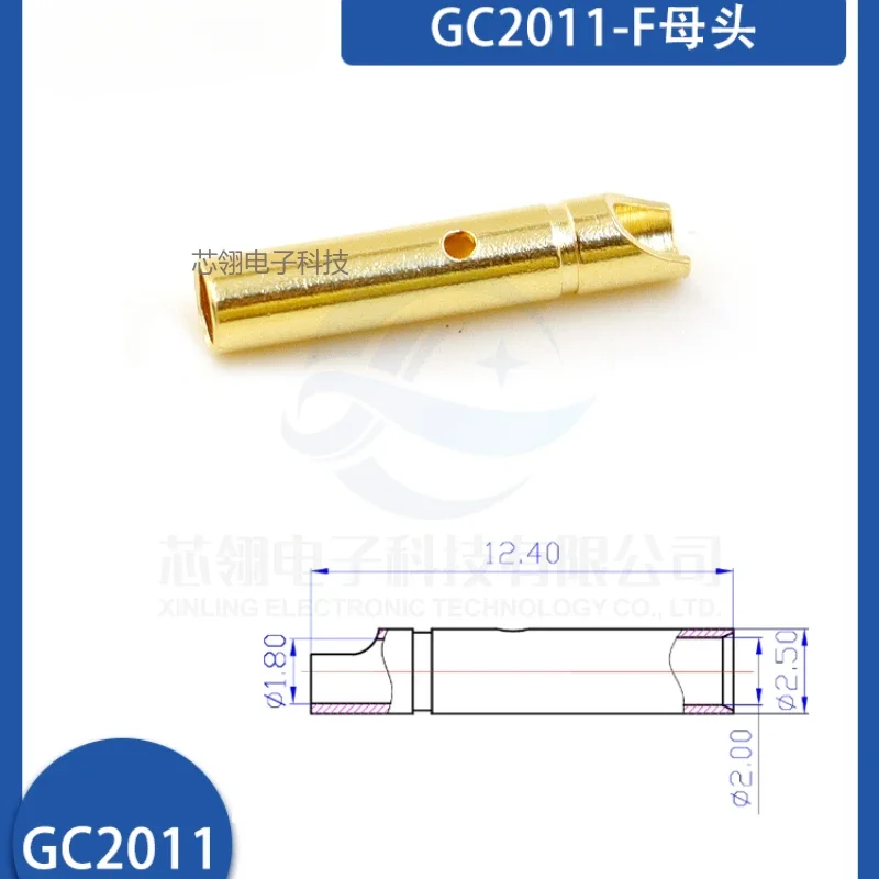 Amass 모델 모터 조절기 바나나 플러그 잭, 7U 금도금, 마지막 15A, GC2011-F, M2.0mm, 1 개, 5 개