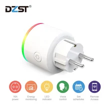 

Tuya16A EU RGB Wifi Smart Plug with Power Monitor, Wifi Wireless Smart Socket Outlet with Google Home Alexa Voice Control