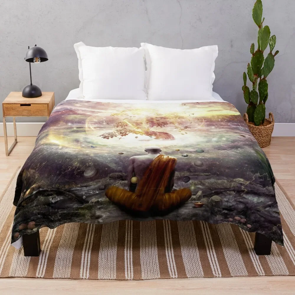

Nature And Time Throw Blanket Shaggy Plaid on the sofa Baby Bed covers Blankets