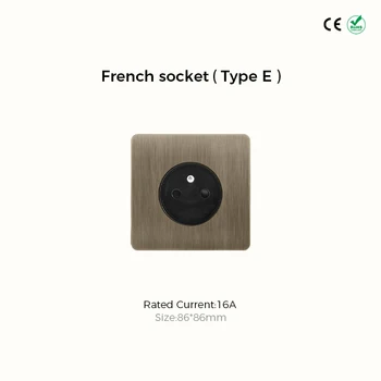 Avoir Vintage ทองเหลืองสวิทช์ 1-4 Gang 2 Way Toggle แผงสวิทช์ Brushed Bronze ซ็อกเก็ตไฟฟ้าและสวิทช์ USB Cat6 Rj45 22