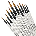 12 White Round
