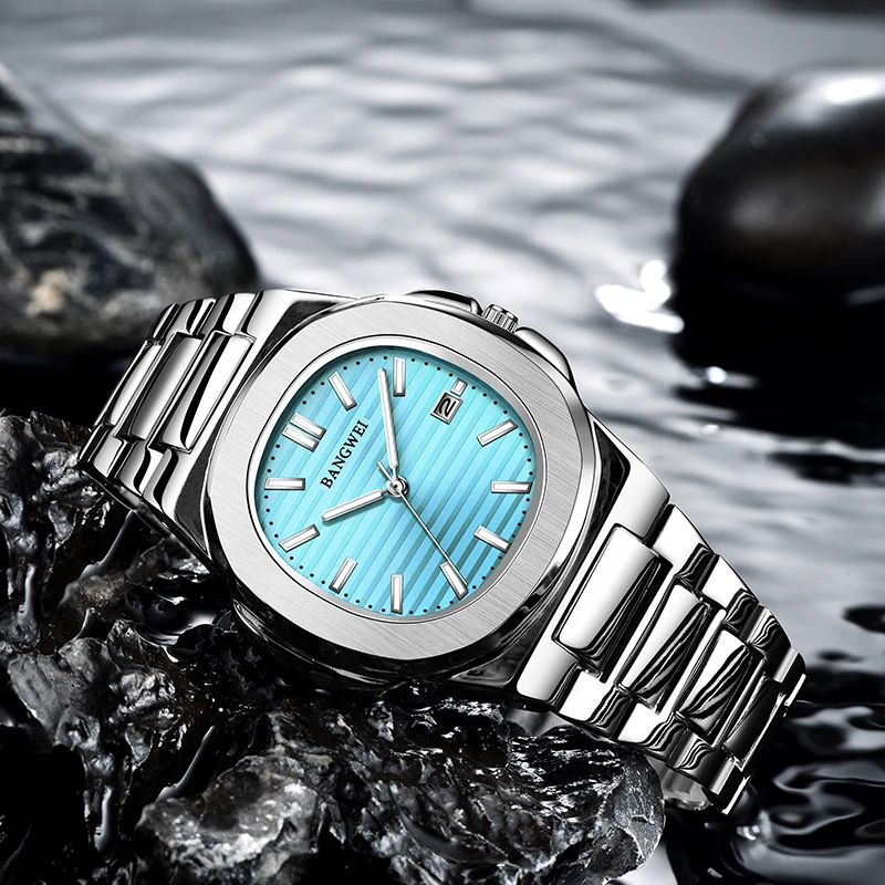 LIGE Men Watch Military Sports Waterproof Quartz Watches For Men Top Brand Luxury Creative Square Date Chronograph Reloj Hombre