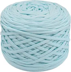 Premium Thick Knitting Yarn - Elastic Fabric for DIY Crafts & Home Décor (Aqua blue)