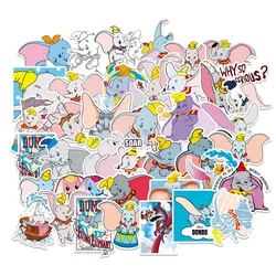 Autocollants de dessin animé Disney Dumbo, 10/30/50/100 pièces, Stickers Kawaii pour téléphone portable, réfrigérateur, livre, casque, ordinateur portable, cadeau d'anniversaire, jouets pour enfants 