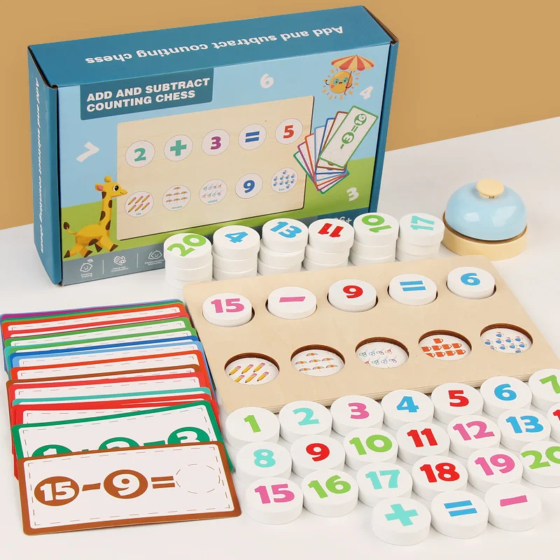 Children's early education math toys, addition and subtraction chess, parent-child interaction, math enlightenment 6