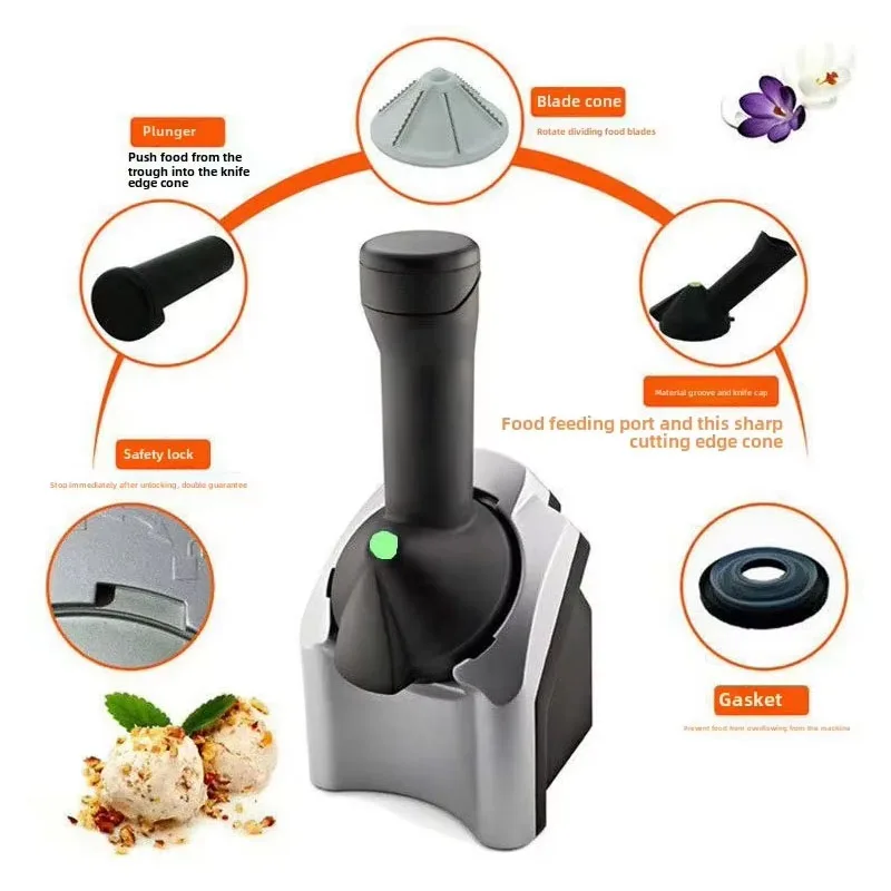 New Frozen Fruit Machine Ice Cream Machine Household Ice Cream Manufacturer Milkshake Machine Ice Machine Mini Ice Cream Machine