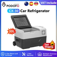 Podofo 30L автомобильный холодильник портативный мини-холодильник с морозильной камерой 12/24 В компрессорный охладитель 110-240 В ящик для льда для кемпинга, путешествий на открытом воздухе