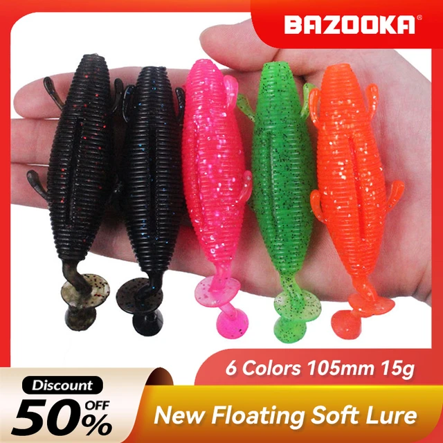 Bazooka Soft Baits Fishing Lure Silicone Shad Easy Shiner Wobblers Carp  Worm Swimbait Bass Pike Jighead Jigging Winter Tackle