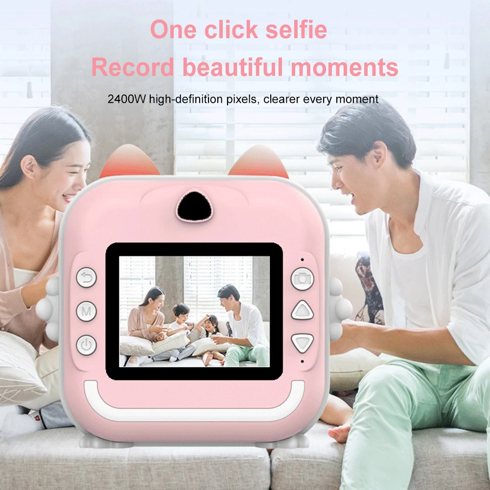 Kids Printing Camera Children Instant Print Camera Video Photography Digital Photo with Thermal Printer Toy Birthday Gift digital camera