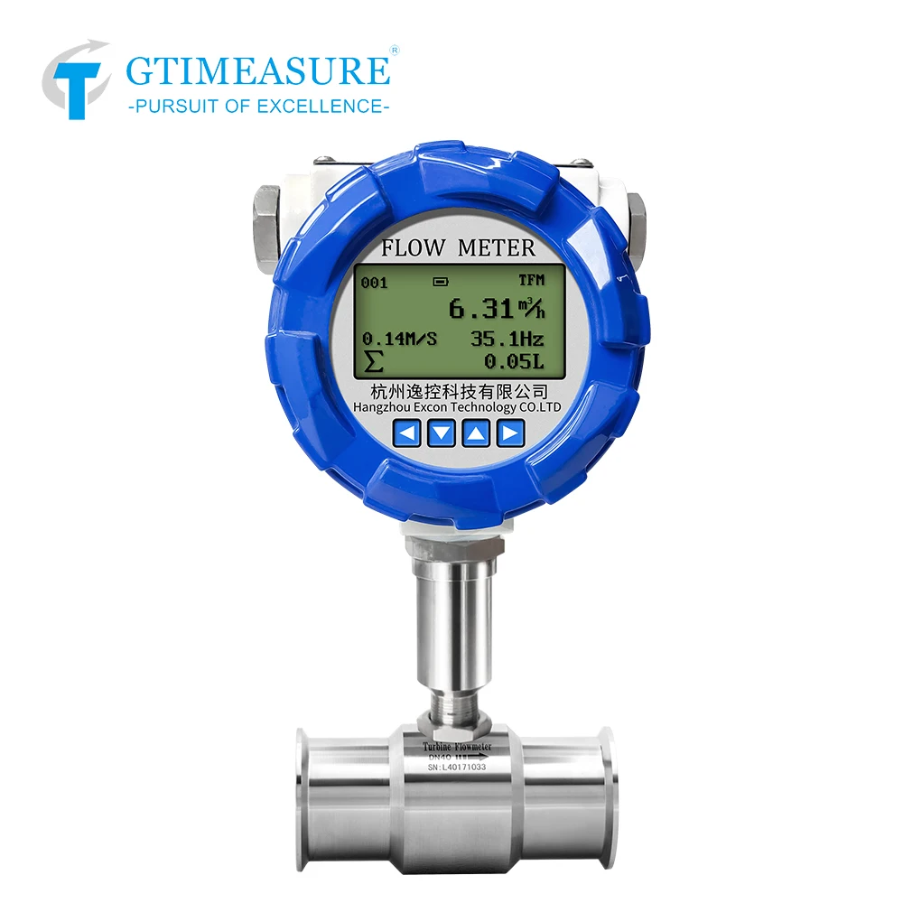 Digital Water Flow Meter For Liquid Milk Gasoline Pulse 4-20mA RS485 Output Alarm Function