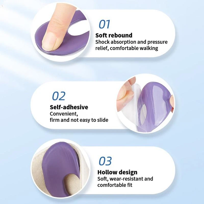 2Pcs Toe Cushions Gel Callus Patch Pads Foot Corn Stickers Calluses Bunion Protector Pads Foaming Foot Anti-wear Stickers toe protector foot pad