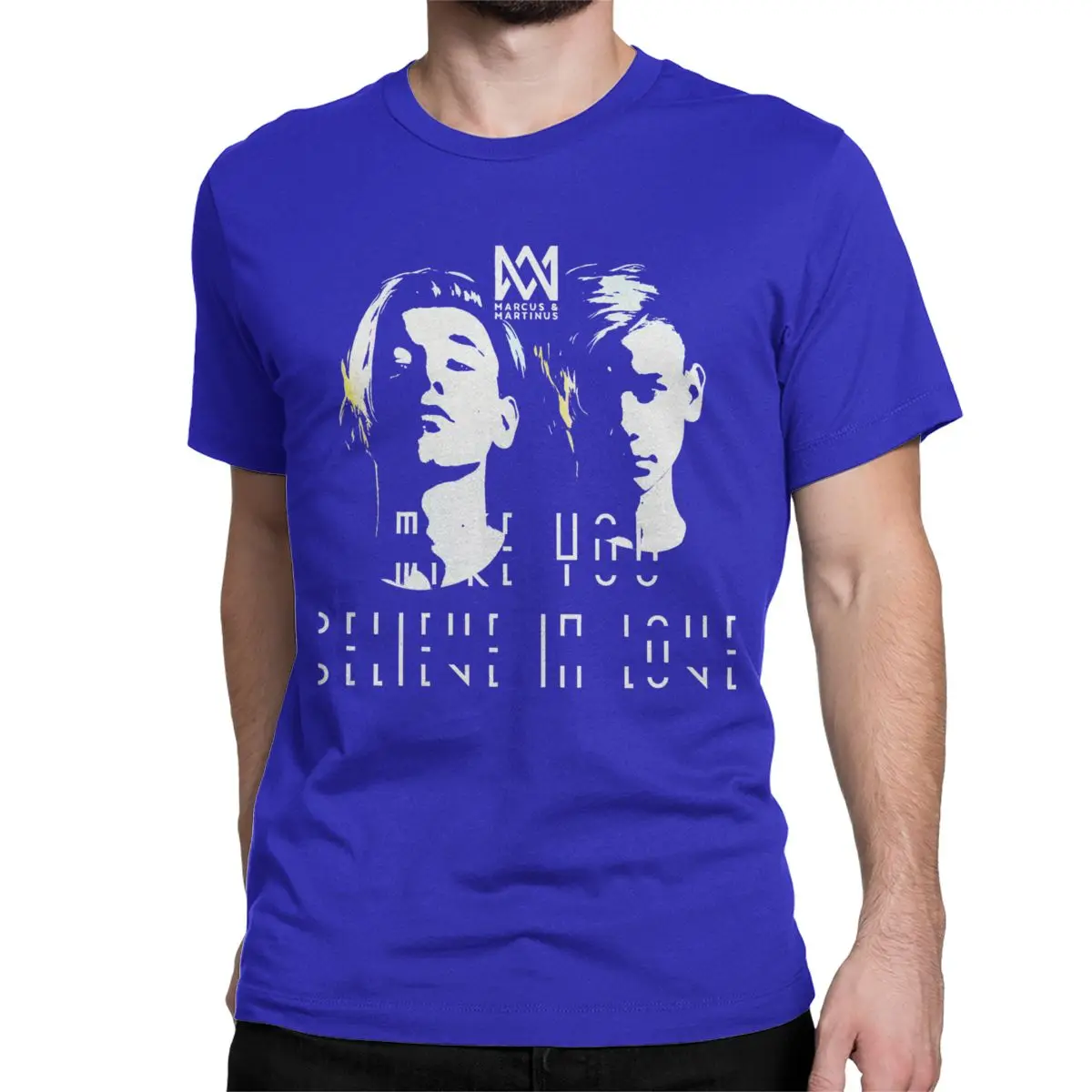 Camisetas de Eurovisión de Marcus y Martinus para hombre y mujer, de algodón puro, cuello redondo, manga corta, tallas 4XL, 5XL y 6XL.
