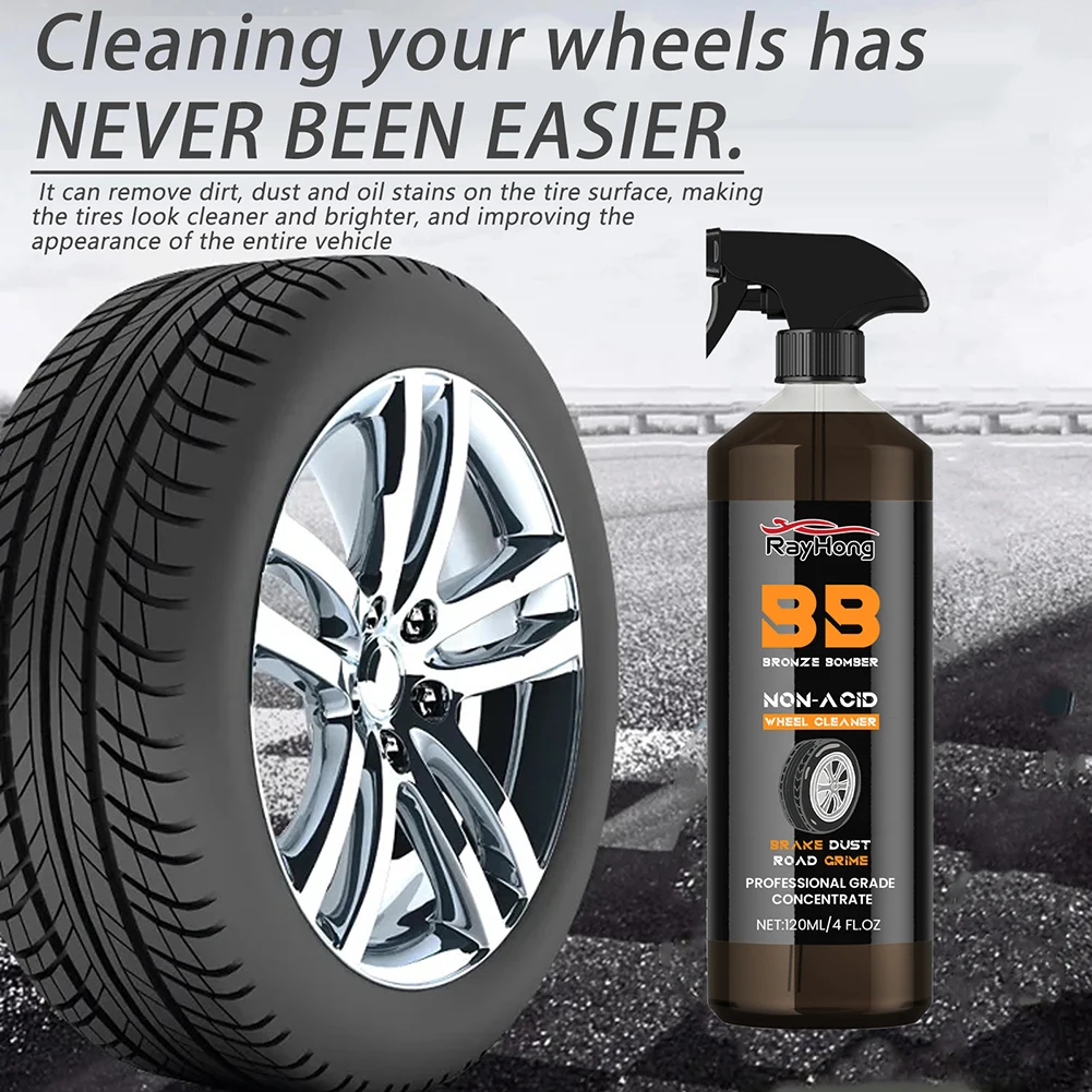 Tire rim cleaning tool 120ML Automobile Wheel Cleaner