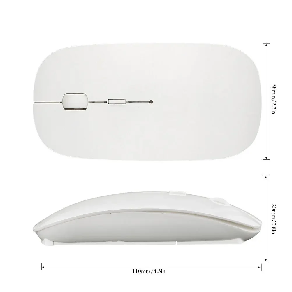 Compact Wireless Optical Mouse - 2.4GHz USB Receiver, Available in Four Vibrant Colors