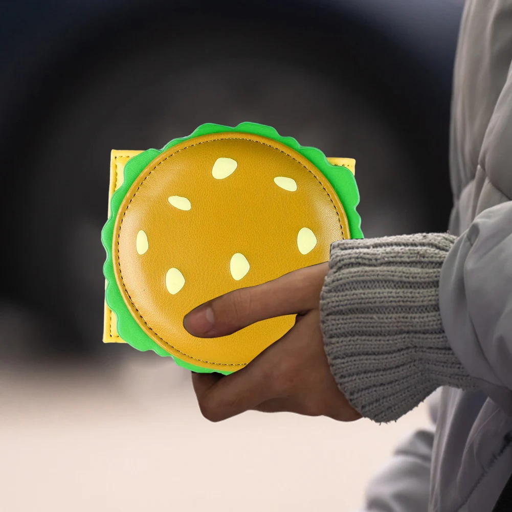 Burger Shaped Cute Wallet RFID Blocking Credit Card Holder Coin Purse for Women Girls