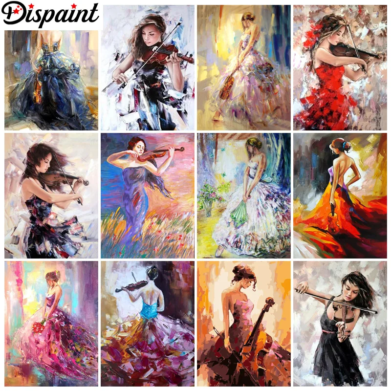 

Алмазная 5d картина Dispaint «Портрет красоты», вышивка крестиком, квадратная круглая Алмазная вышивка, ручная работа, фотоискусство «сделай сам»