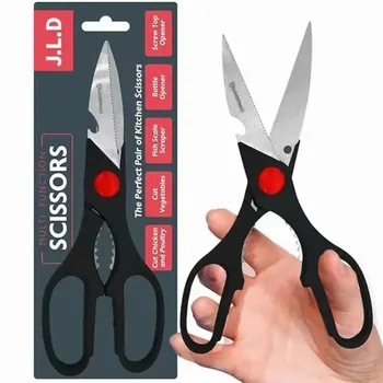 Multi-Purpose Sharp Food Scissors with Nutcracker & Bottle Opener 1