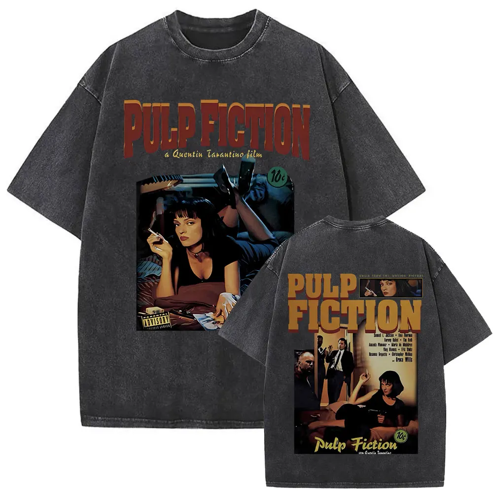 トップス 90s Pulp Fiction T-shirt Vtg Pulp Fiction Tee Shirt 1994 Original Movie Music Promo