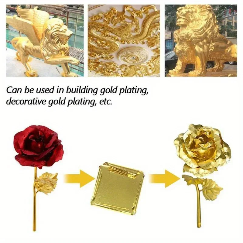 Gold and Silver Artificial Paper Crafts 200 PCS 6
