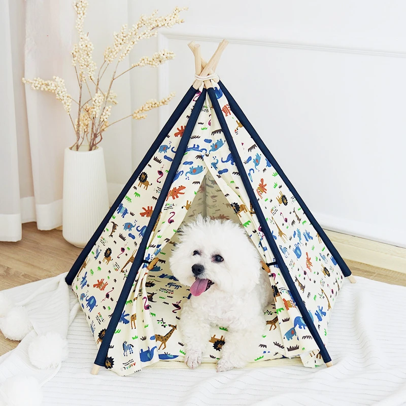 

Online celebrity pet tent cat kennel Teddy detachable cotton canvas lion pet nest pet supplies