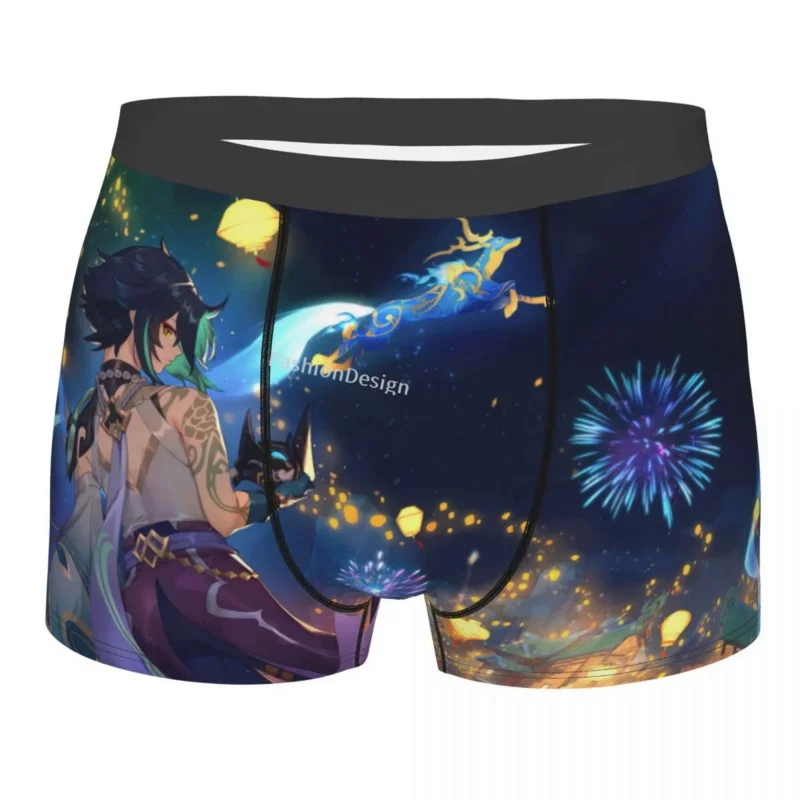 

Xiao Genshin Impact Game Underpants Cotton Panties Male Underwear Print Shorts Boxer Briefs