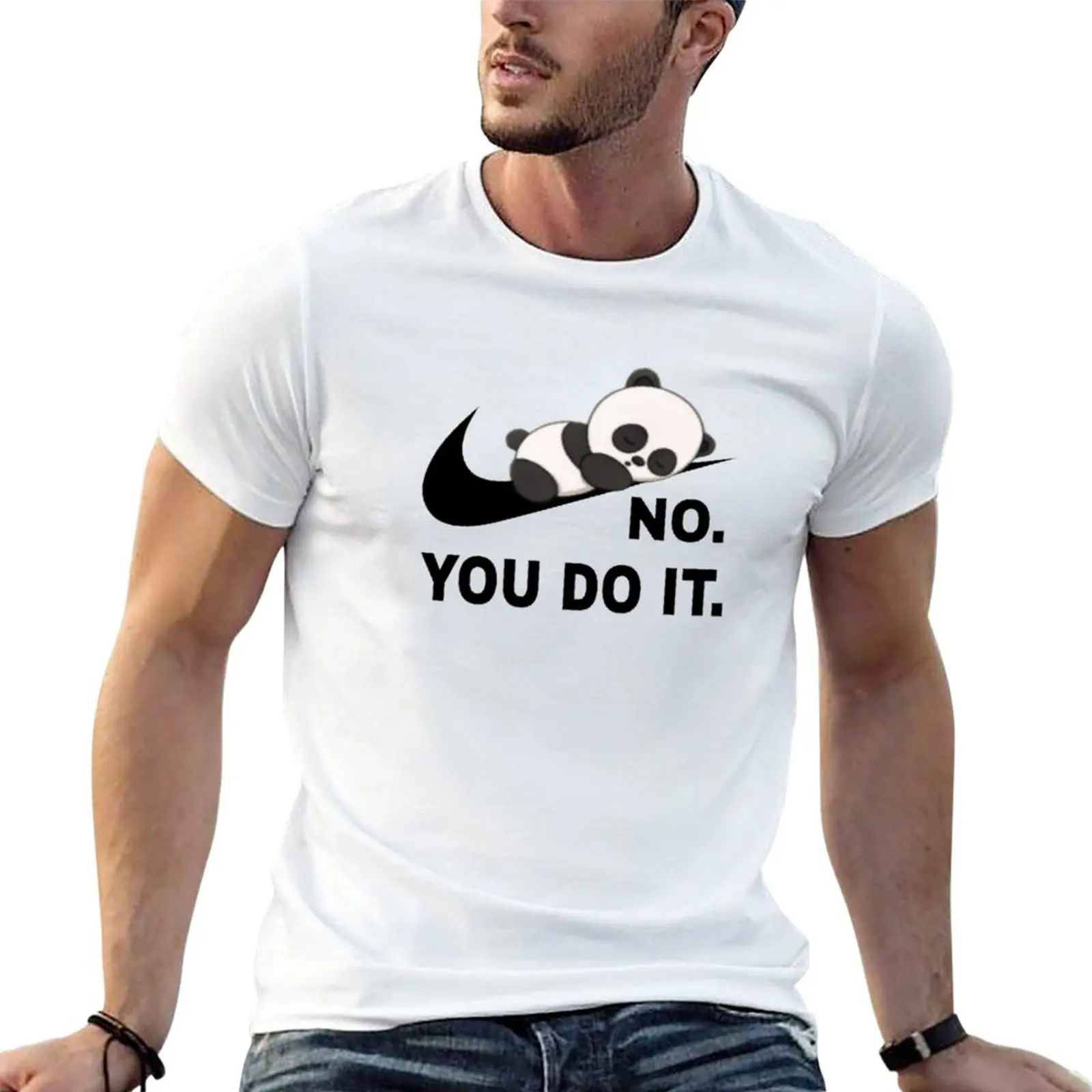 

Новинка, футболка «No You Do It Panda», свитера, топы, мужские винтажные футболки