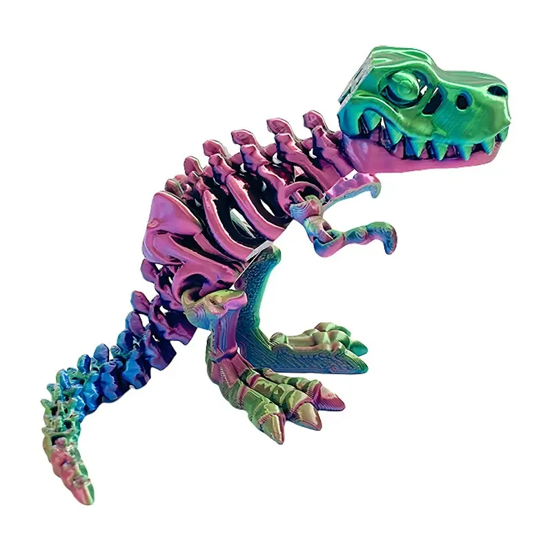 Realistic 3D Printed T-Rex Dinosaur Desk Decor - Creative Birthday Gift & Collectible Toy