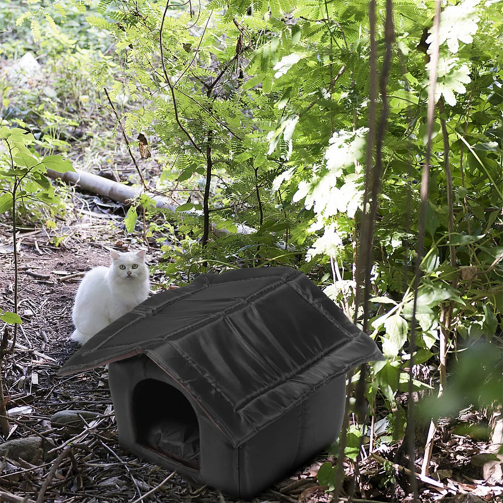 

Pet Cave Bed Outdoor Rainproof Dog Cat House Kitten Bed Pet House Warm Puppy Bed