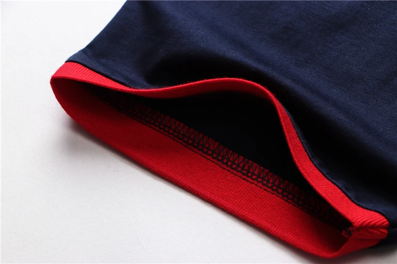 TACE&SHARK Solid Color Embroidery Polo Shirt Summer Fashion Men Business Shark Polos Tops Mens Casual Dark Blue White Clothing 15 S12c5de7b81cf48cdace4f44144e64137F