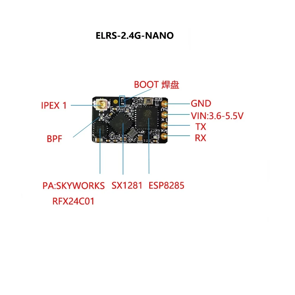 T ׳  ELRS NANO ExpressLRS ù, RC FPV Ʈ  ǰ   ׷̵, 915MHz, 2.4GHz