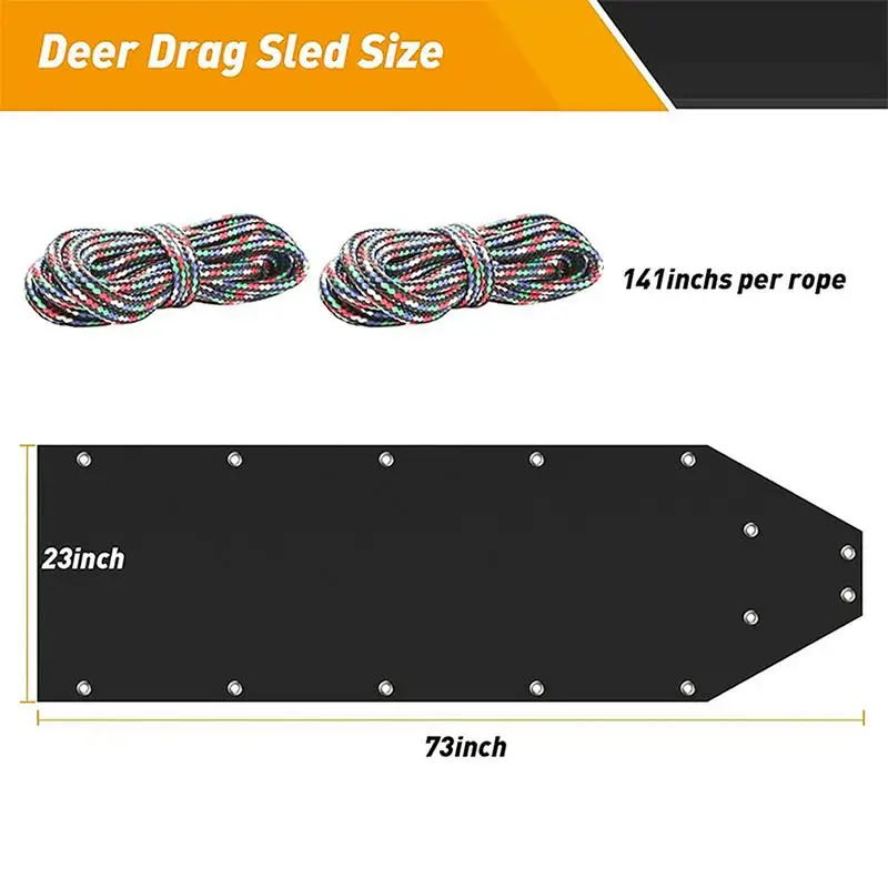 Heavy Duty Deer Drag Sleds Ice Fishing Sled Multi-Purpose Hunting Sled Durable Game Sled For Deer For Hauling Deer Hunting