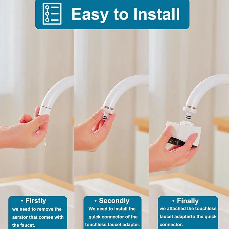 Touchless Faucet Adapter Smart Motion Sensor Adapter SR-T01 For Kitchen Bathroom Faucet 4