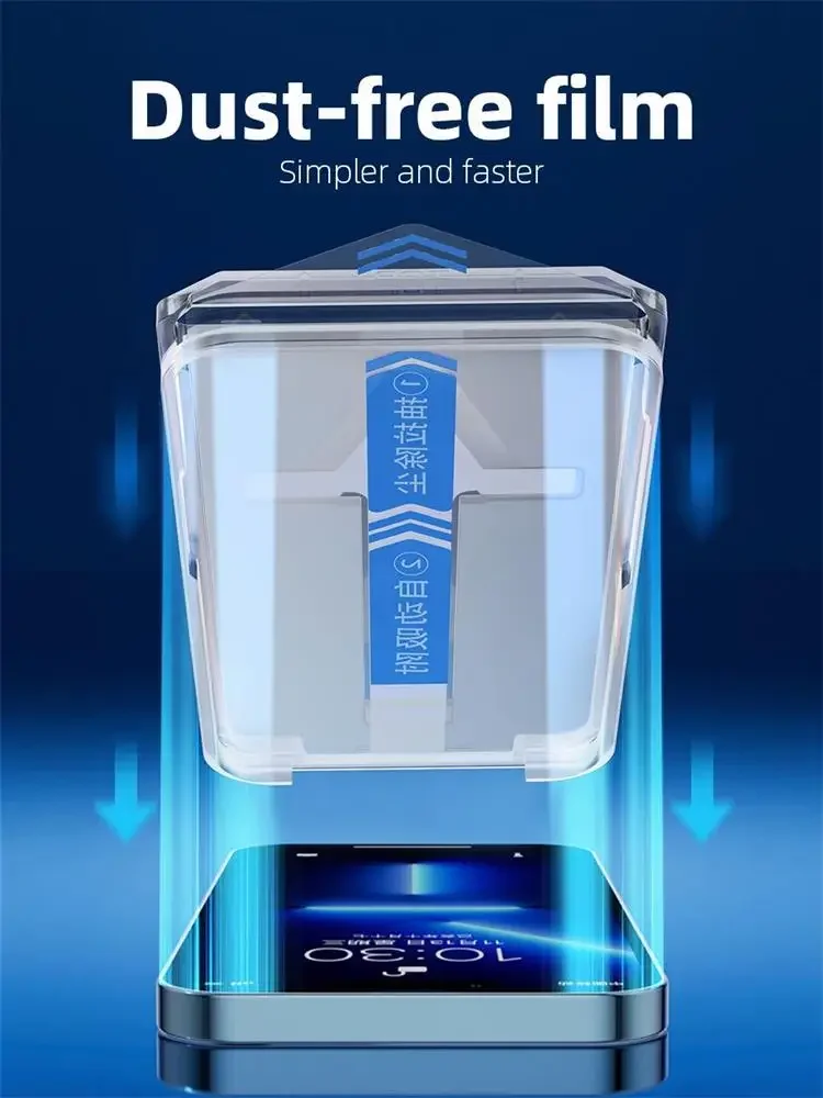 

For iPhone 14 13 12 Pro Max Premium Screen Protector Tempered Glass Edge to Edge Full Cover Easy Install Auto-Dust Removal Kit