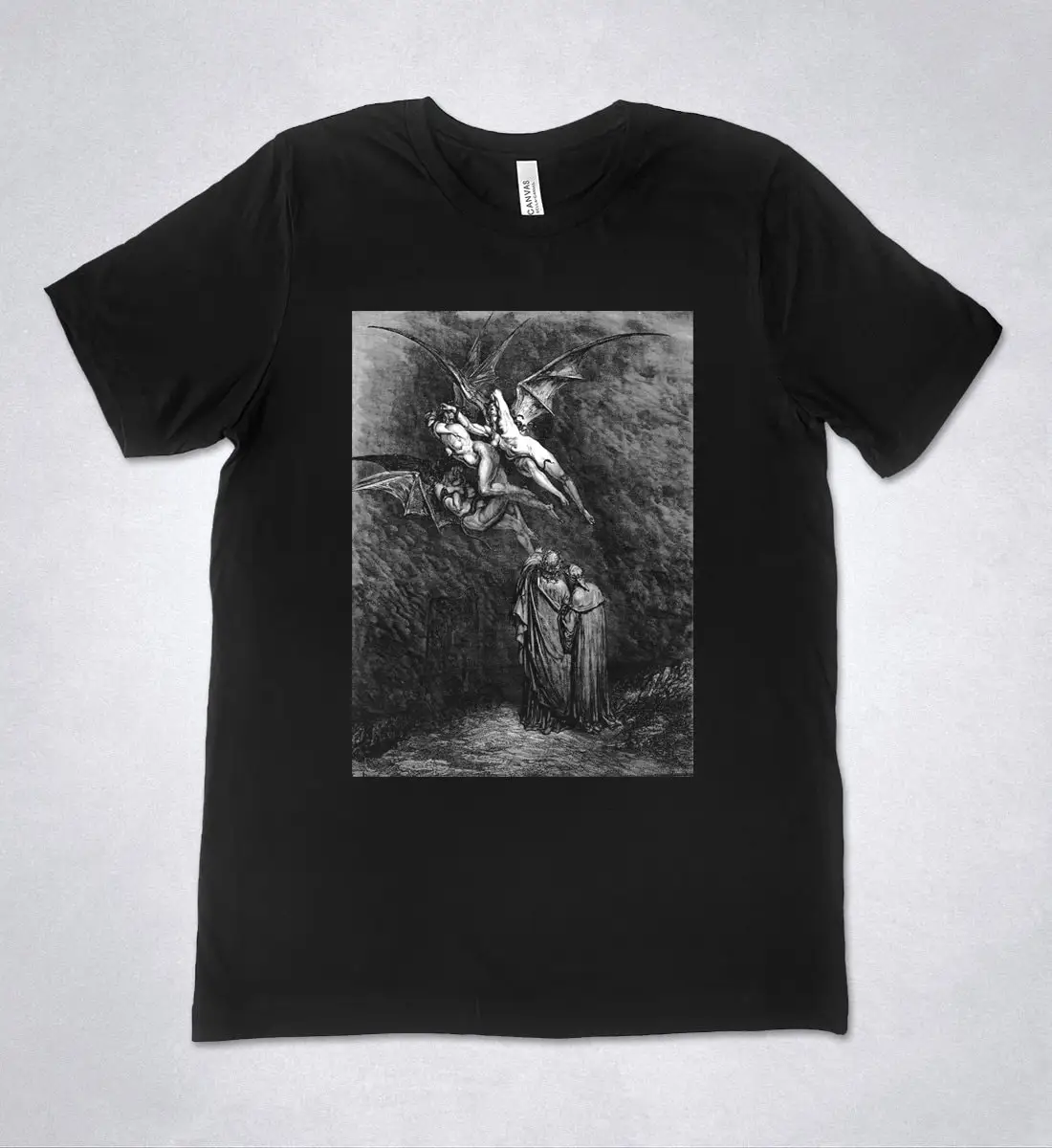 T-Shirt Gustave Dore The Divine Comedy Inferno Gustave