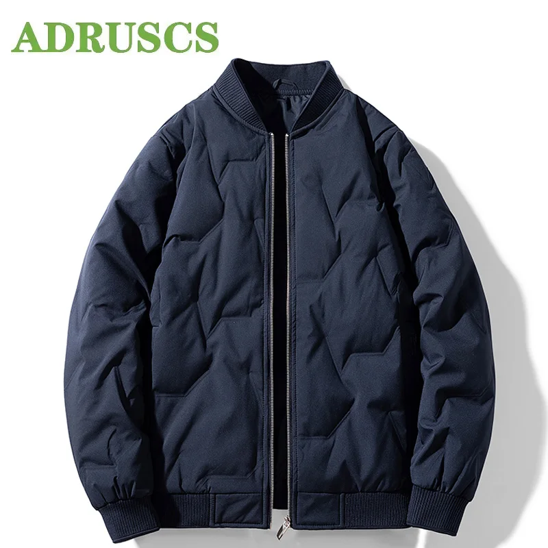 

ADRUSCS Men Varsity Bomber Jackets Clothes Streetwear Autumn Winter Cotton Padded Jacket Casual College Quilted Coat Men Parkas