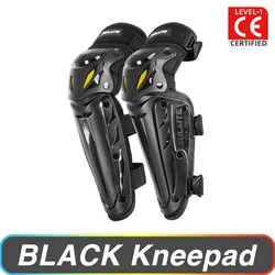 Motorcycle Protective Knee and Elbow Gear - All-Season Ventilated Pads (Black Knee Pad)