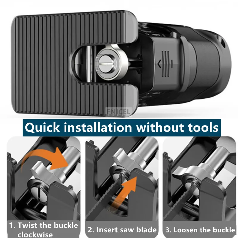 Adattatore Seghetto Per Trapano - Converti Il Trapano In Seghetto Alternativo - Con 3 Lame Per Legno E Metallo - Foto 11