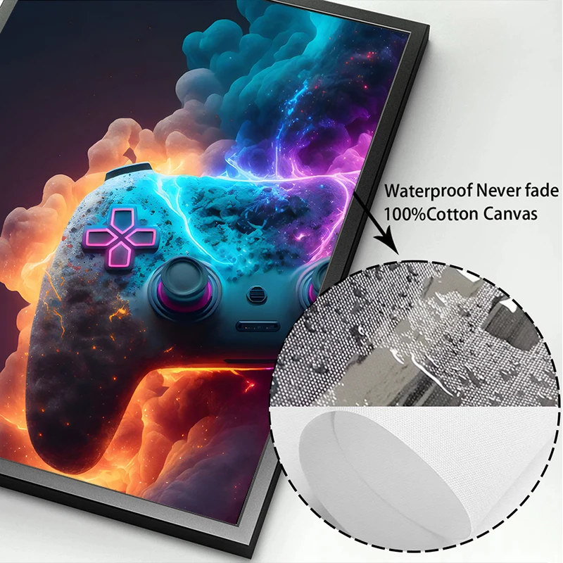 Legal jogo arte da parede pintura em tela colorido gamer controlador jogo  macaco pop arte cartazes e impressões e-sports quarto decoração presente -  AliExpress