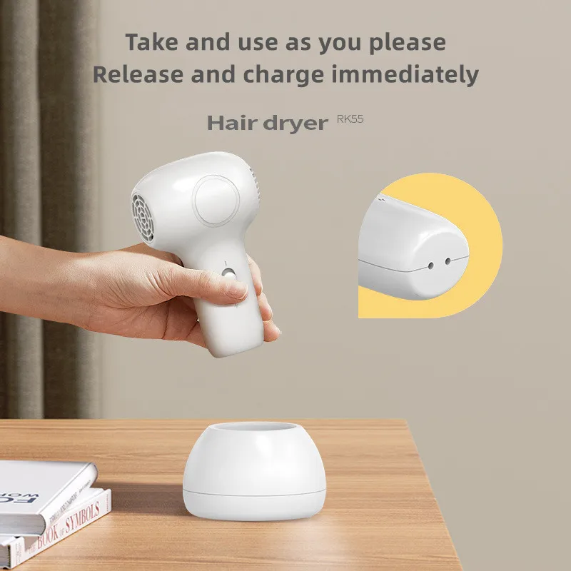 Children's wireless hair dryer silent intelligent and constant temperature convenient for children's hair and buttocks blowin