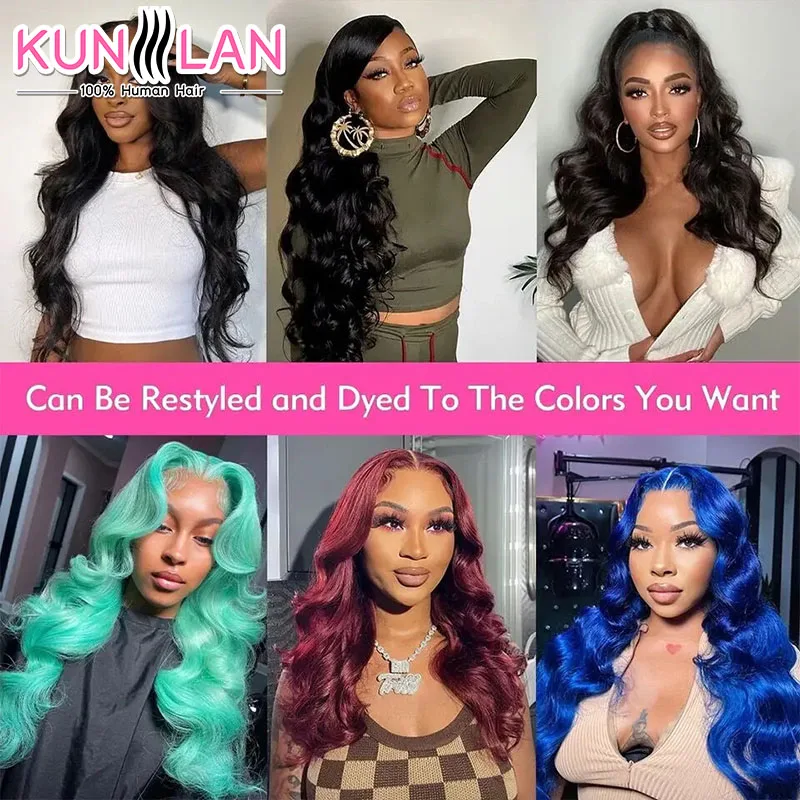 250 High Density 360 Full Hd Lace Front Human Hair Wig Body Wave Frontal Wigs Women Pre Plucked Glueless Wig Ready To Wear