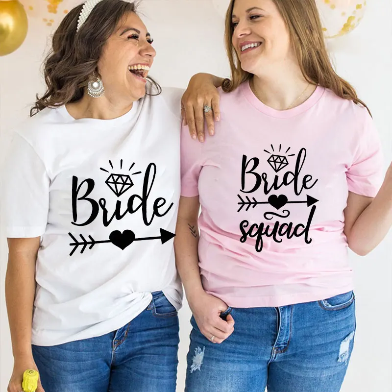 

Футболка для команды, футболка для друзей, одноклассная, для девичника, для девичника, свадебная футболка для невесты, графические футболки с Купидоном и стрелкой Y2k