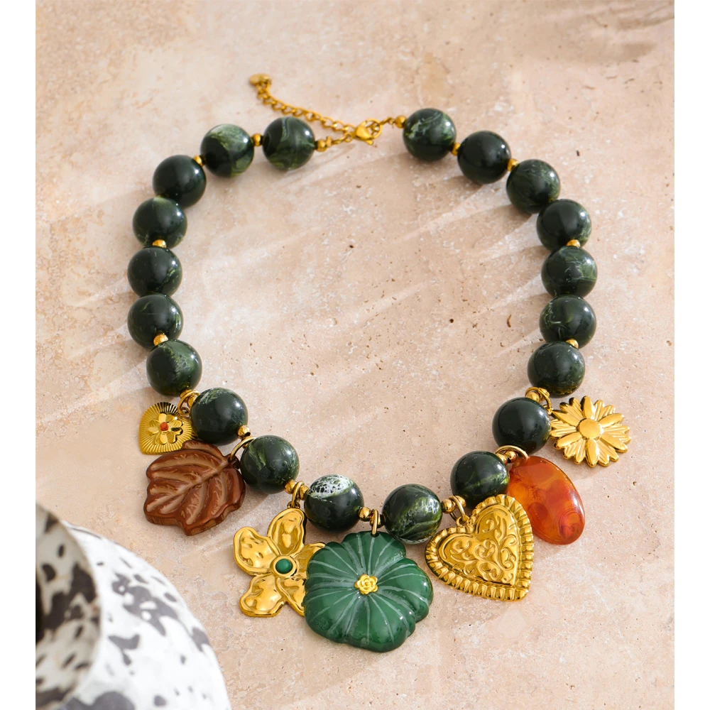 Yhpup Stainless Steel Handmade Jewelry Necklace