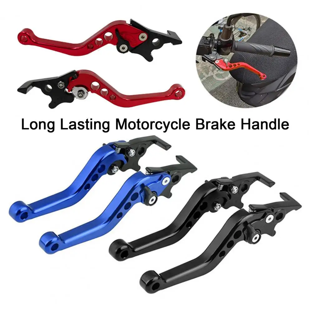 1 Pair Motorbike Brake Lever Adjustable Rust-proof Heavy Duty Modification High-strength Motorcycle Brake Lever Motorcycle Suppl