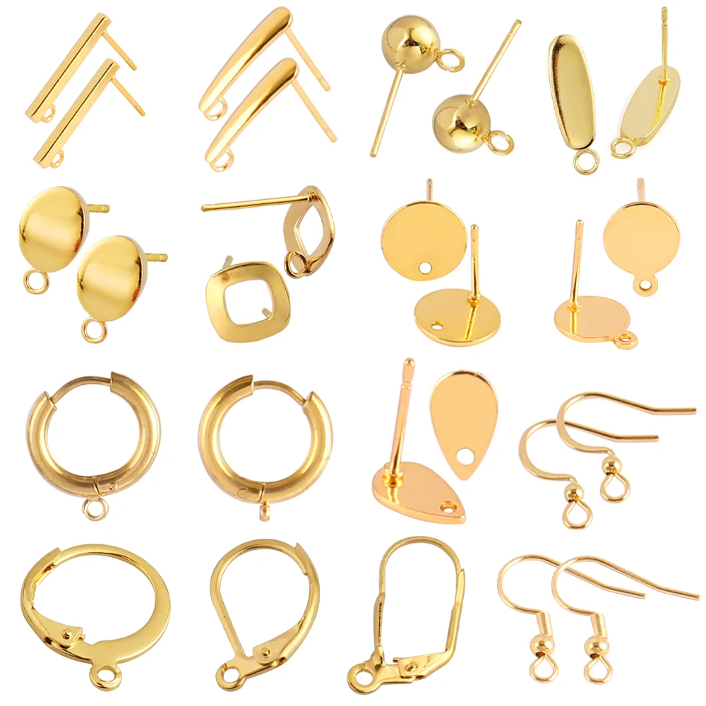 200 Pièces Connecteurs De Boucle D'Oreille Deux Trous, Boucle D'Oreille