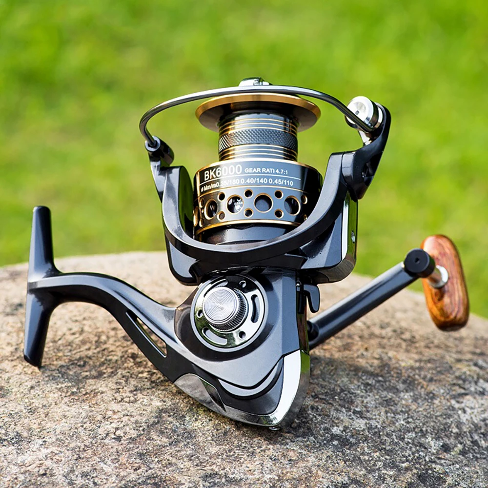 Spinning Fishing Reel 5.2:1/4.7:1 Max Drag 8-10kg 2000 3000 4000 5000 6000  7000 Smooth Line Spool Saltwater Fishing Accessories - AliExpress