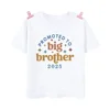 Big Brother Est 2025 Print Kid T-Shirt Child Summer T Shirt Tops Pregnancy Announcement Boys Shirts Toddler Short Sleeve Clothes 5